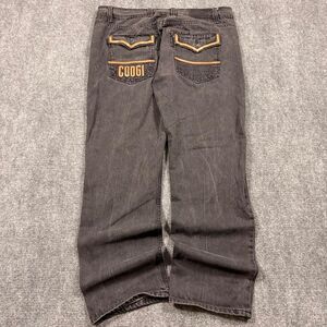 vintage 2000s coogi 3d logo baggy fit black jeans